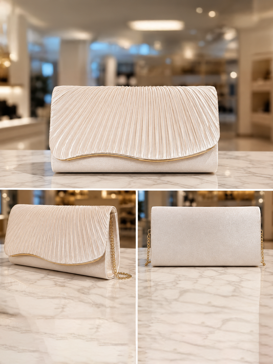 Pleated Evening Clutch