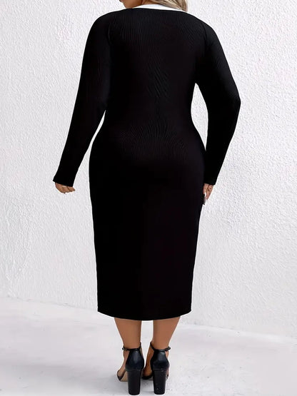 Amellia Knitted Plus Size Dress
