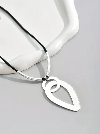 Abstract Geometric Pendant Necklace