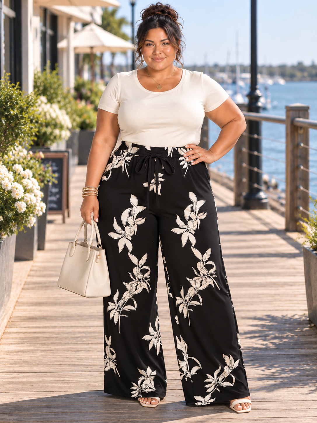 Emmy Floral Plus Size Pant