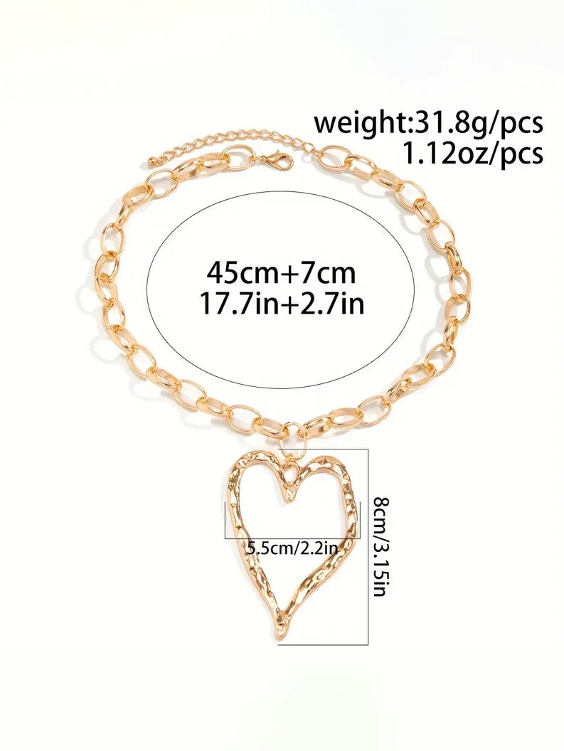 Hallow Heart Necklace