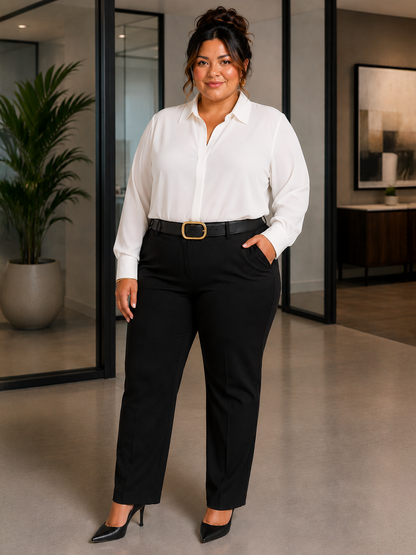 Renee Button Down Plus Size Blouse