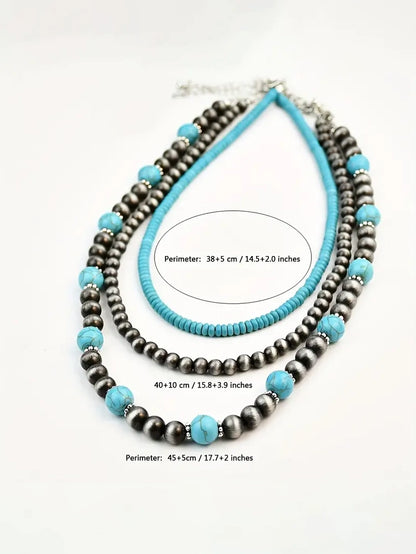 3 Layer Boho Western Necklace