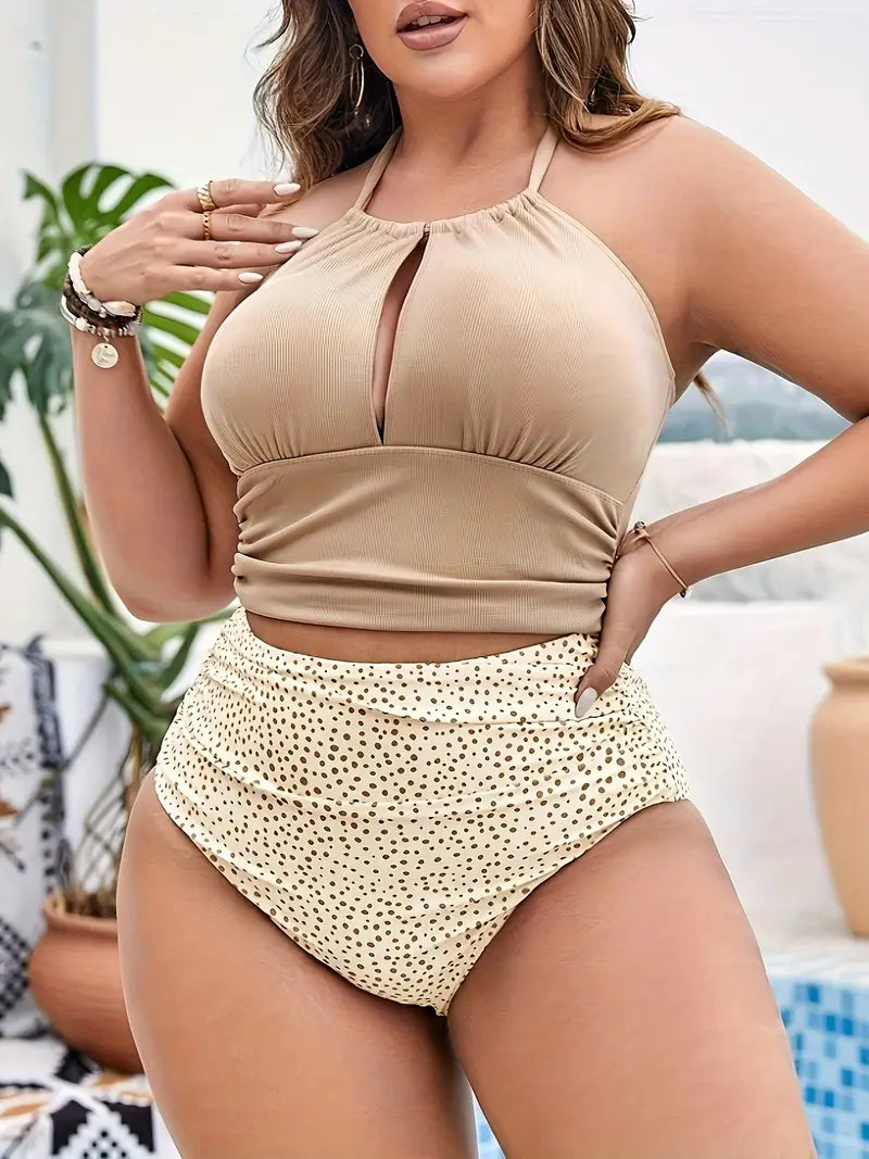 Beatrix Plus Size Two Piece Bikini Swim Set