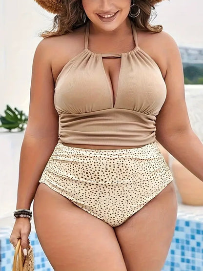 Beatrix Plus Size Two Piece Bikini Swim Set