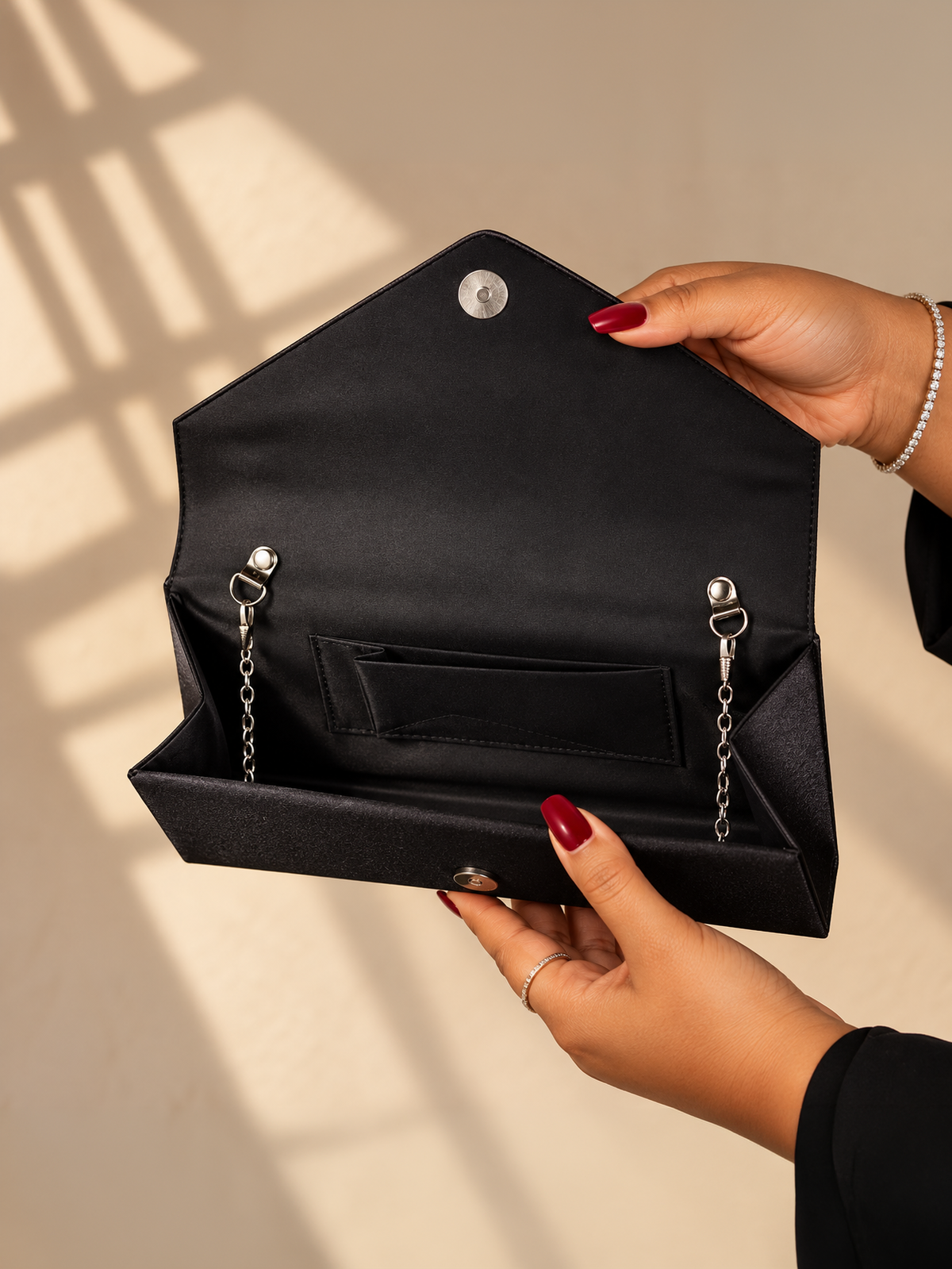 Minimalist Satin Evening Bag