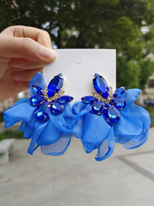 Chiffon & Gem Vibrant Earrings