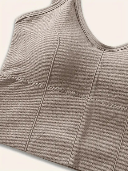 Rosalie Ribbed Plus Size Bralette by Run Free by Vee