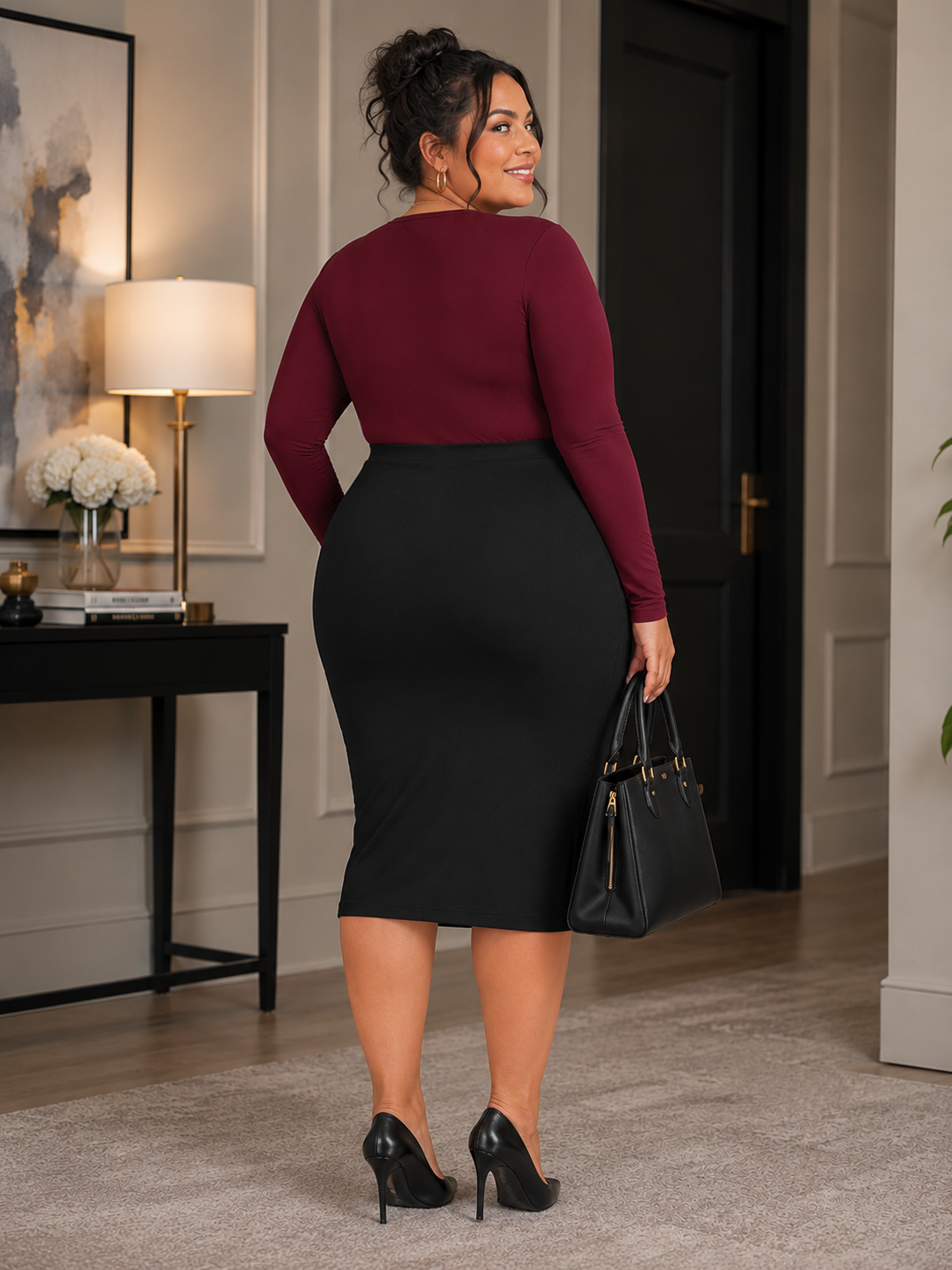 The Essential Pull On Plus Size Skirt