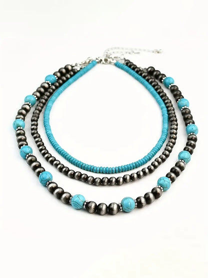 3 Layer Boho Western Necklace