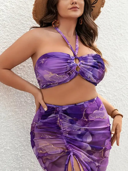 Miranda Plus Size 3-Piece Swim Set