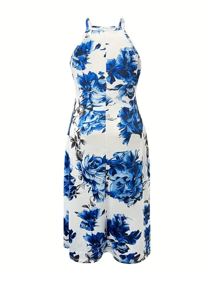 Cleo Plus Size Halter Dress