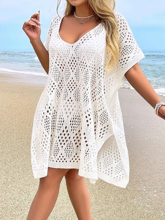 Noor Plus Size Crochet Beach Cover Up