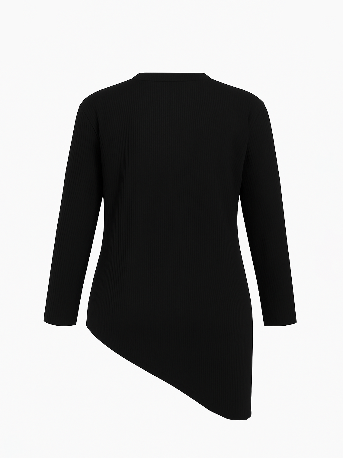 Stef Asymmetrical Pearl Detail Plus Size Top