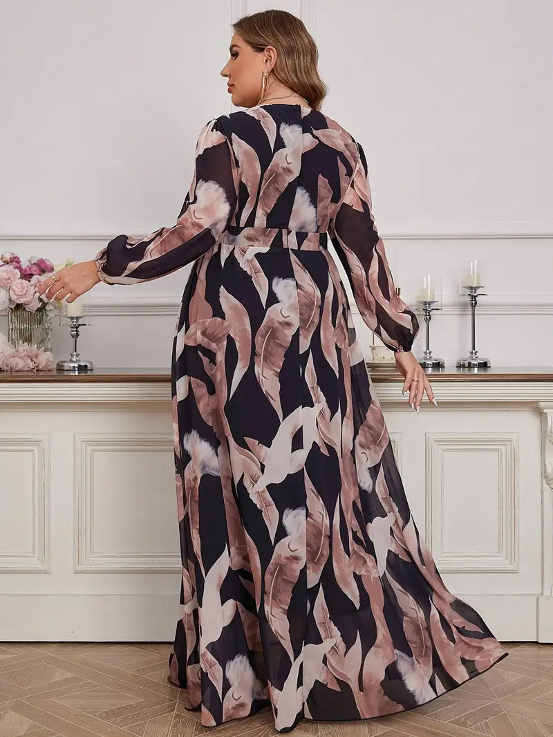 Paloma A-Line Printed Plus Size Dress