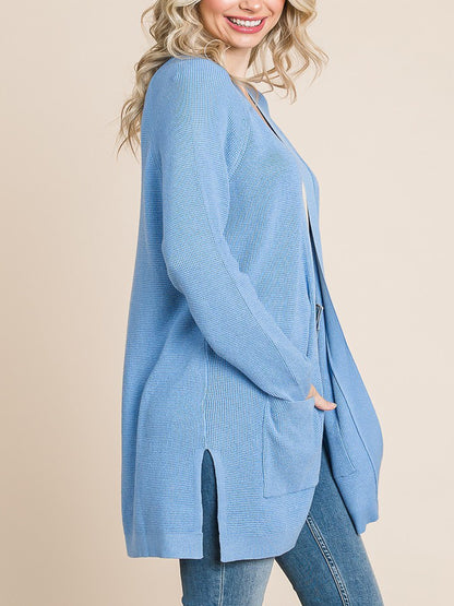 Blair Plus Size Knit Cardi in Baby Blue