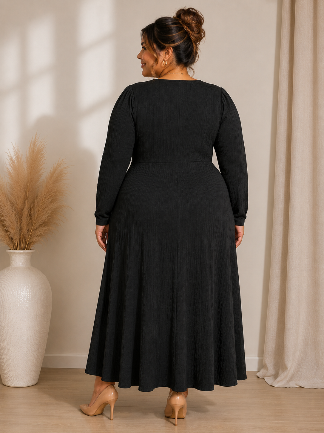 Dina Wrap Plus Size Cocktail Dress