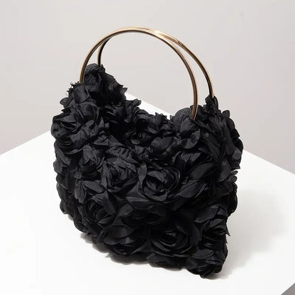 Elegant Floral Evening Purse in Lavender