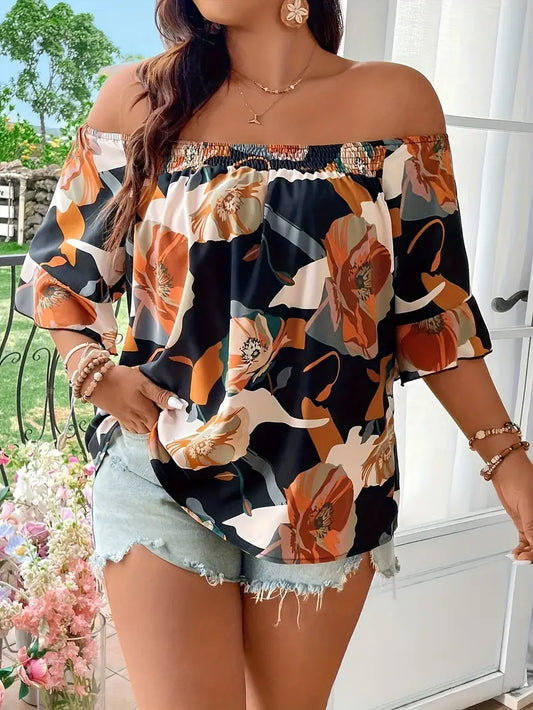 Solene Off The Shoulder Plus-Size Top