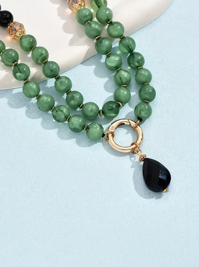 Double Layered Beaded Necklace