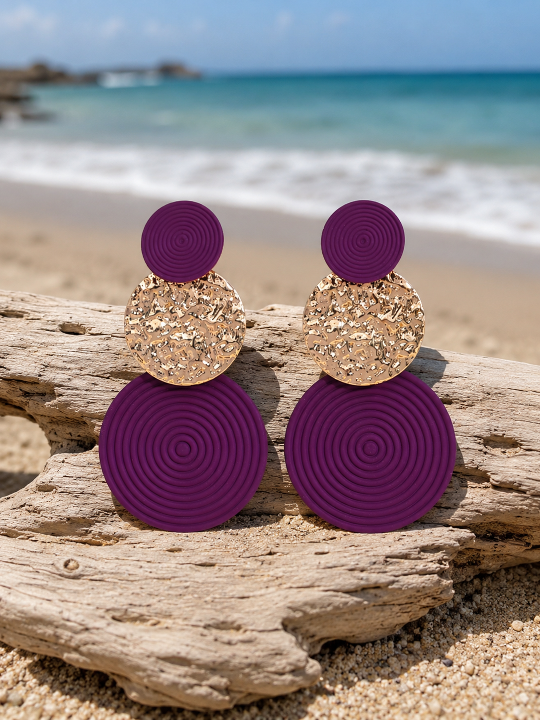 Triple Circle Earrings