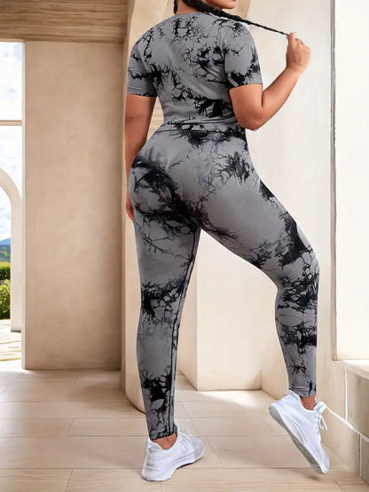 Cosmos Plus Size Butt Lift Leggings by Run Free by Vee