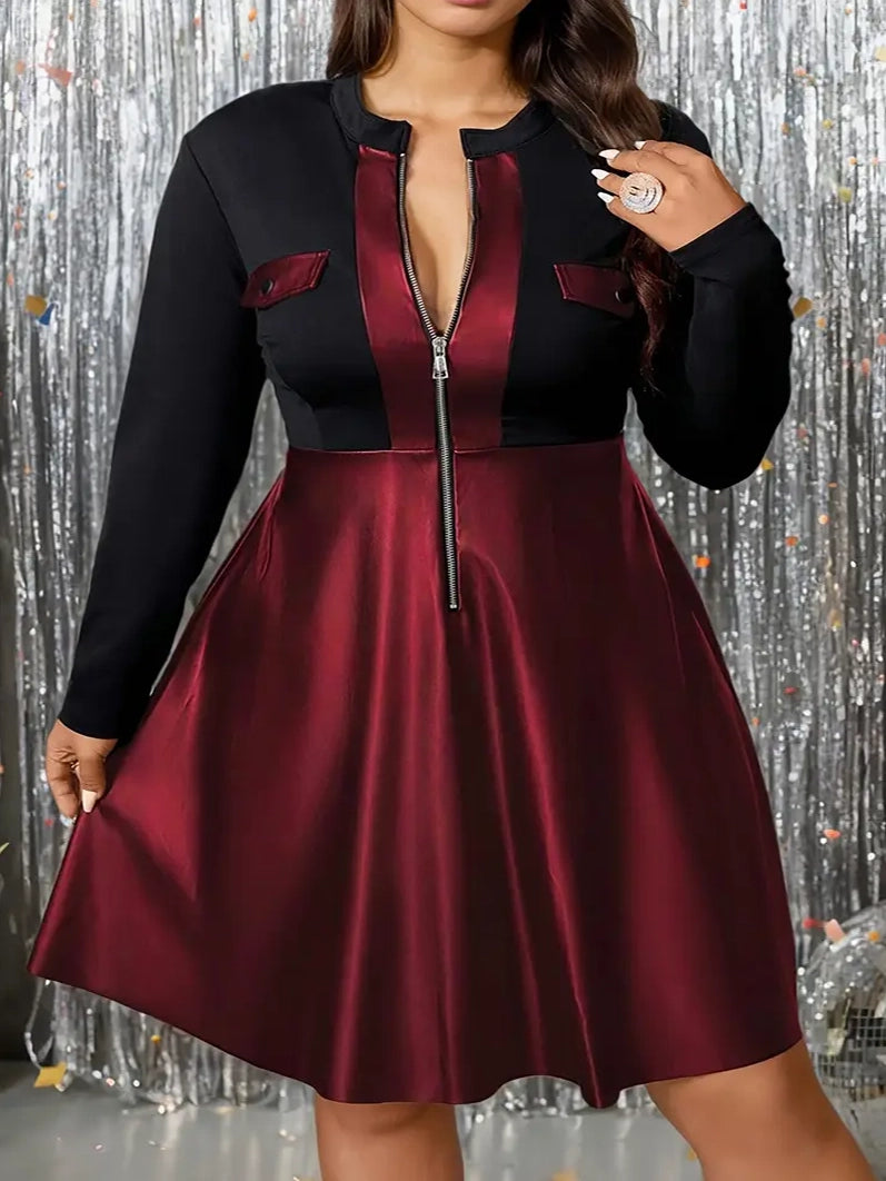 Alissa Plus Size Skater Dress