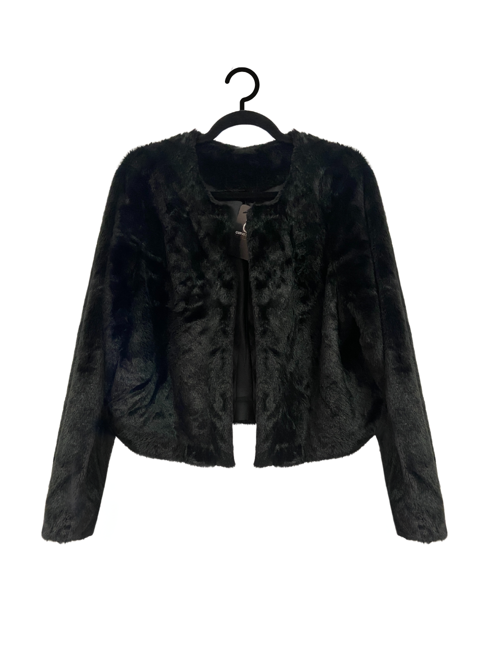 Anna Plus Size Faux Fur Cropped Jacket