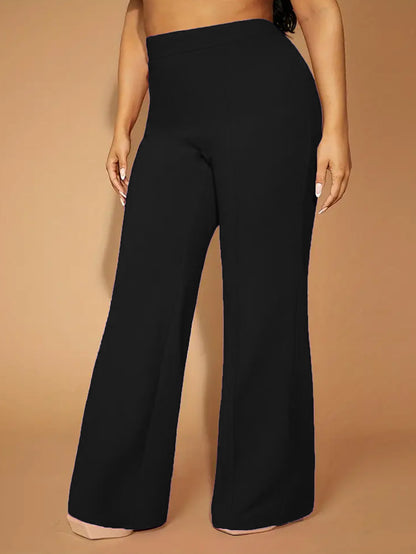 Josette Plus Size Pull On Pants in Black