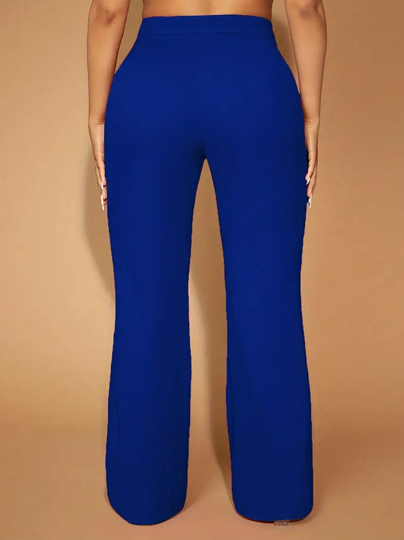 Josette Plus Size Pull On Pants in Royal Blue