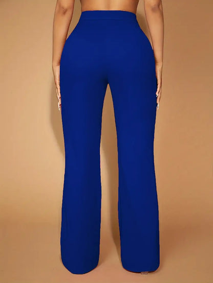 Josette Pull On Plus Size Pants Royal Blue