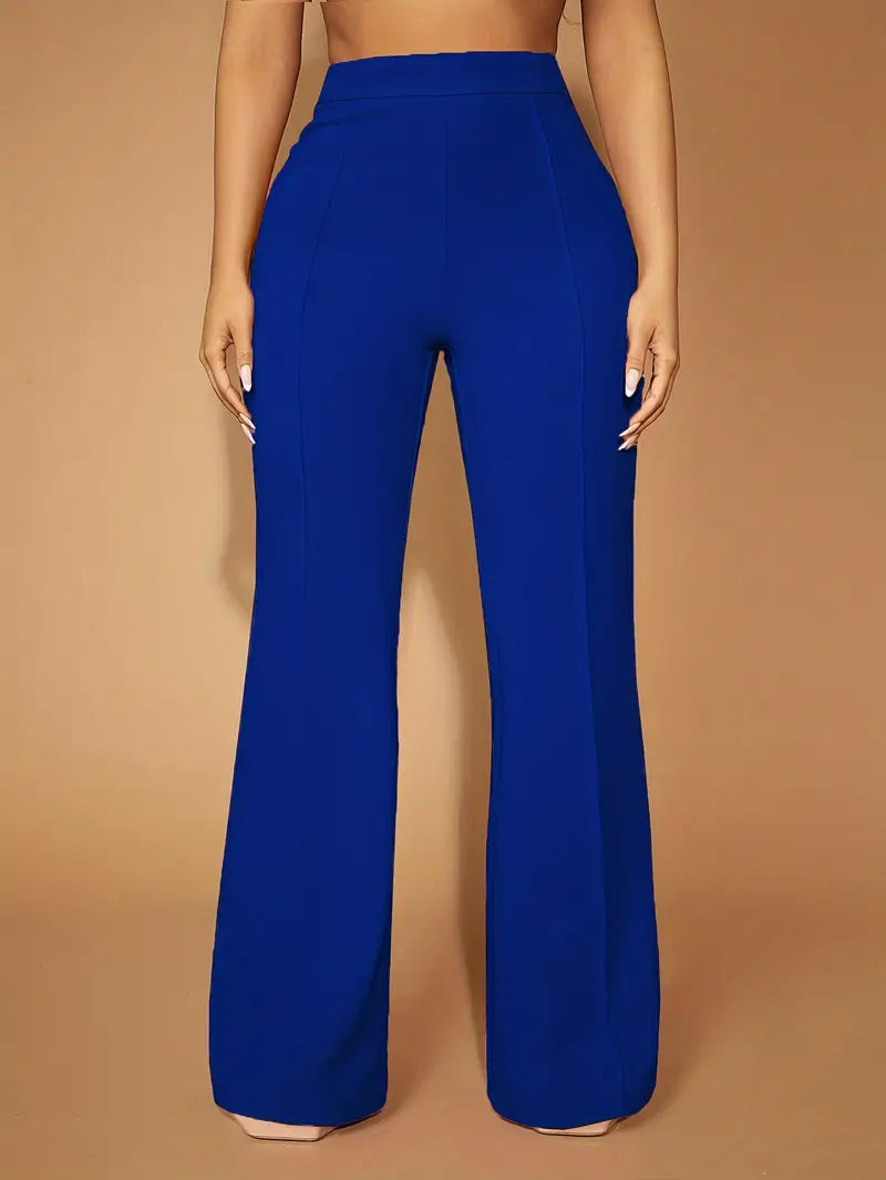 Josette Pull On Plus Size Pants Royal Blue