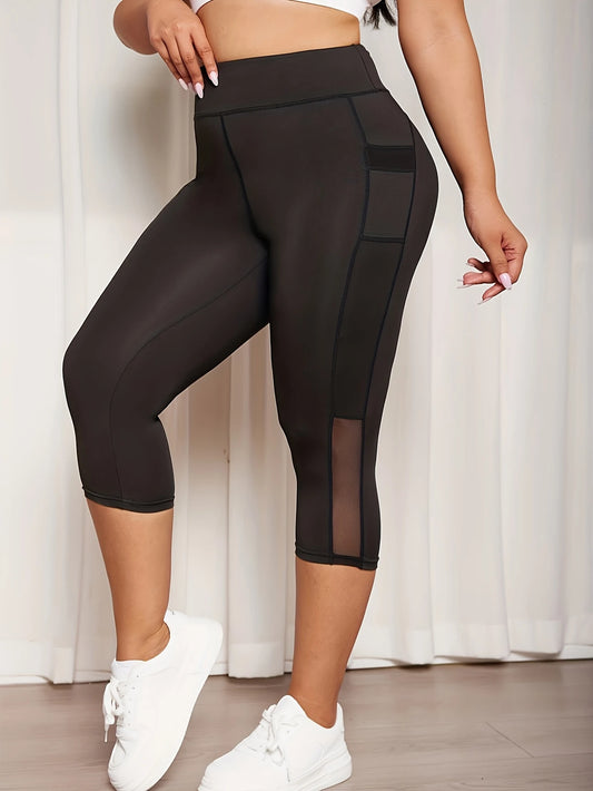 Karma Plus Size Active Capri Legging by Run Free by Vee