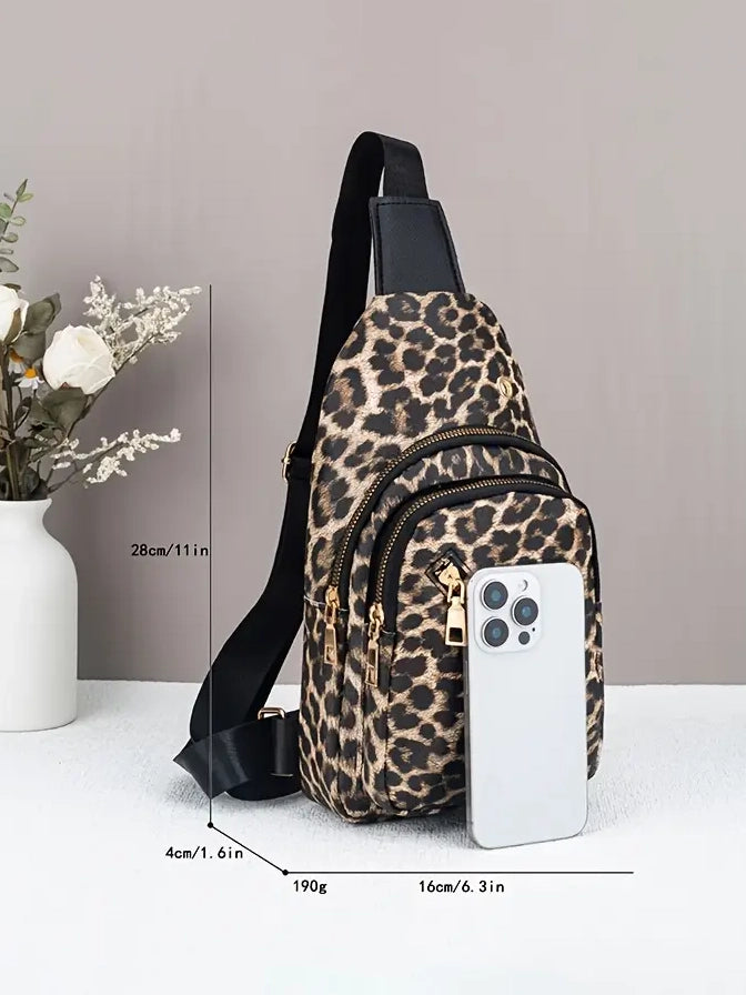 Crossbody Bag in Leopard