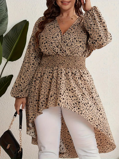 Liza Plus Size Hi-lo Tunic Top