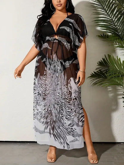 Marianne Plus Size Mesh Cover Up