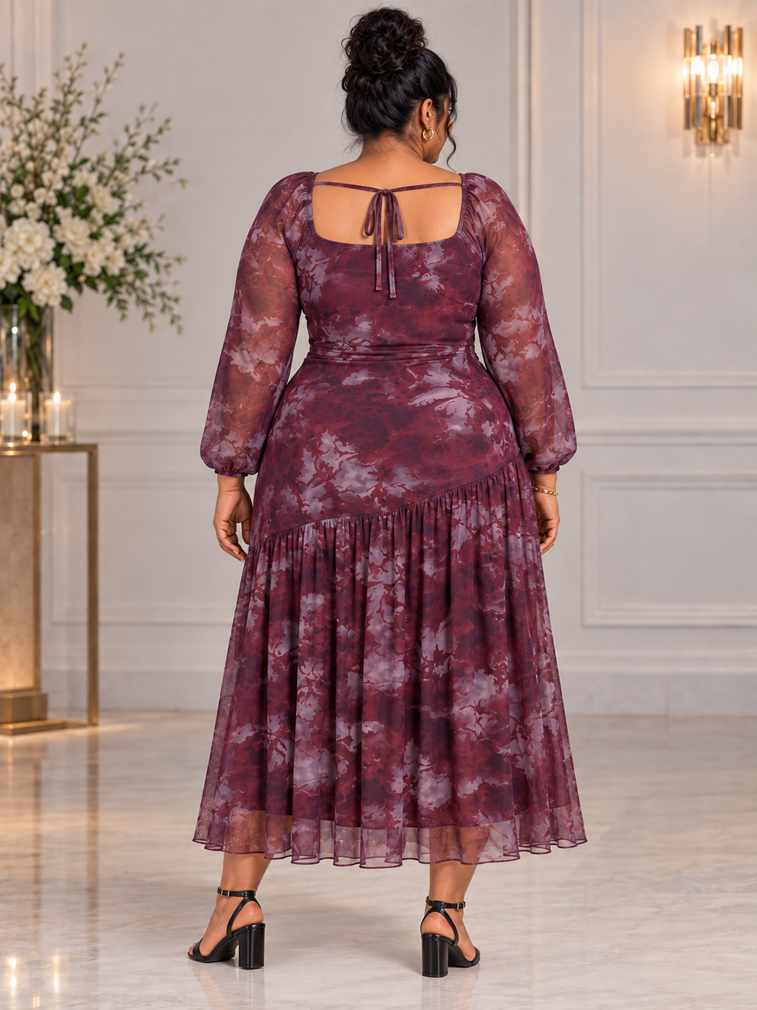 Monalisa Mesh Plus Size Dress