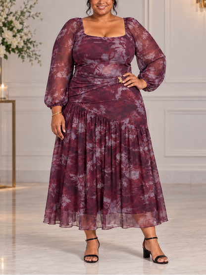 Monalisa Mesh Plus Size Dress