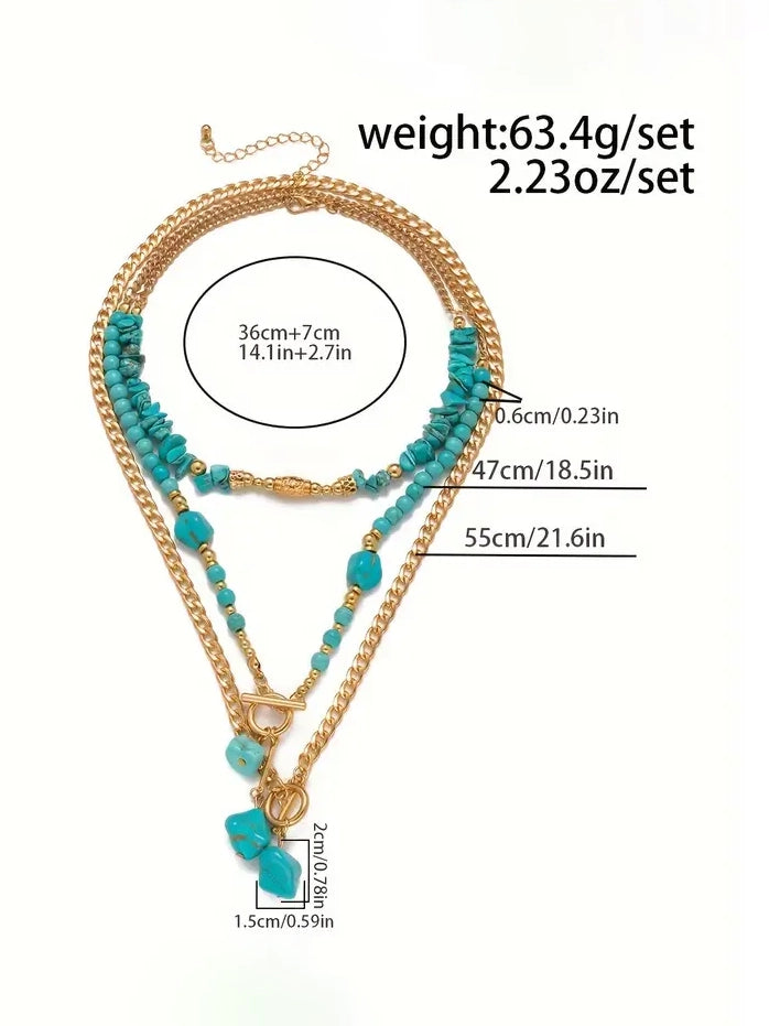 Multi Layered Beaded Necklace