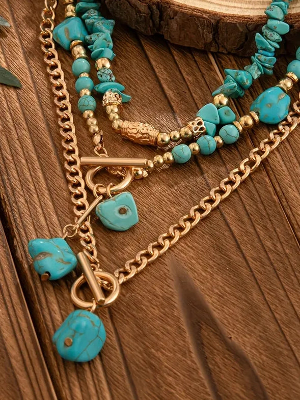 Multi Layered Beaded Necklace