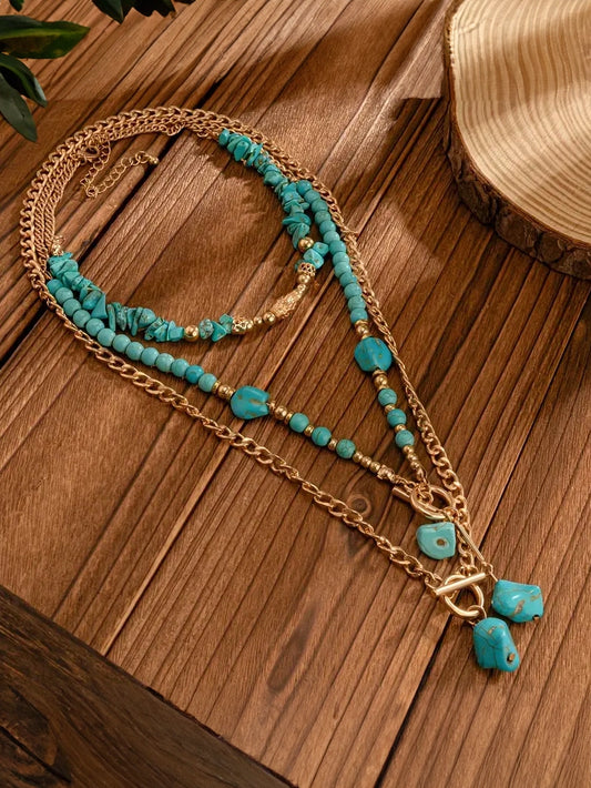 Multi Layered Beaded Necklace
