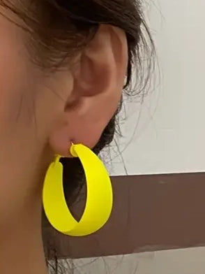 Bold Statement Yellow Hoops