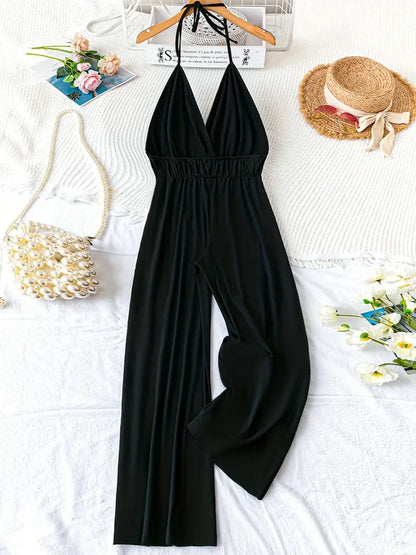 Nevel Plus Size Wide Leg Jumpsuit