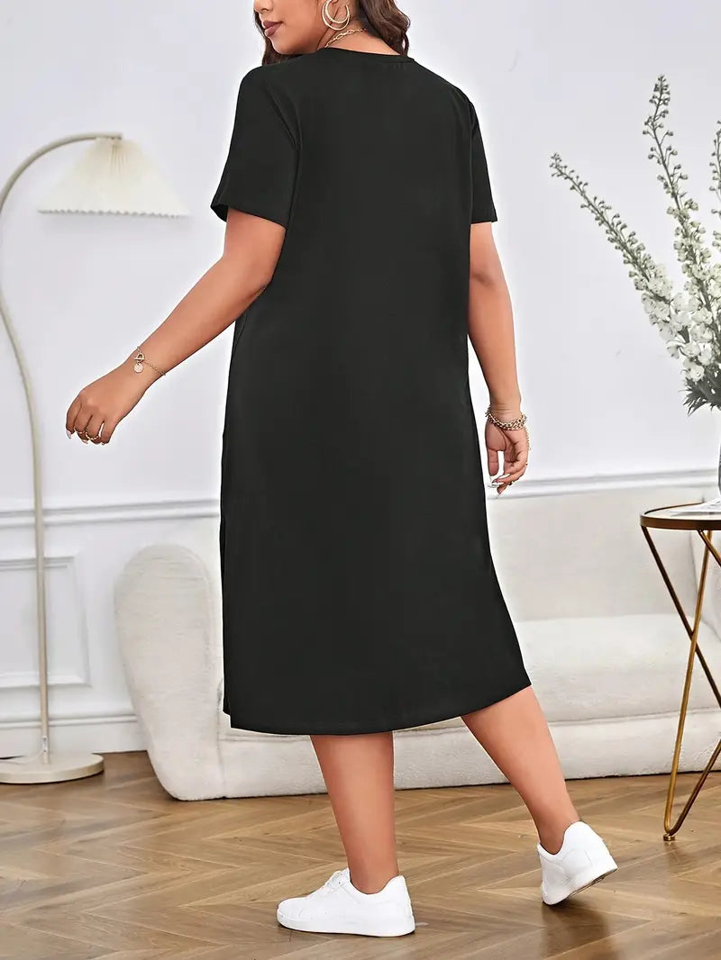 Niva Plus Size T-shirt Dress