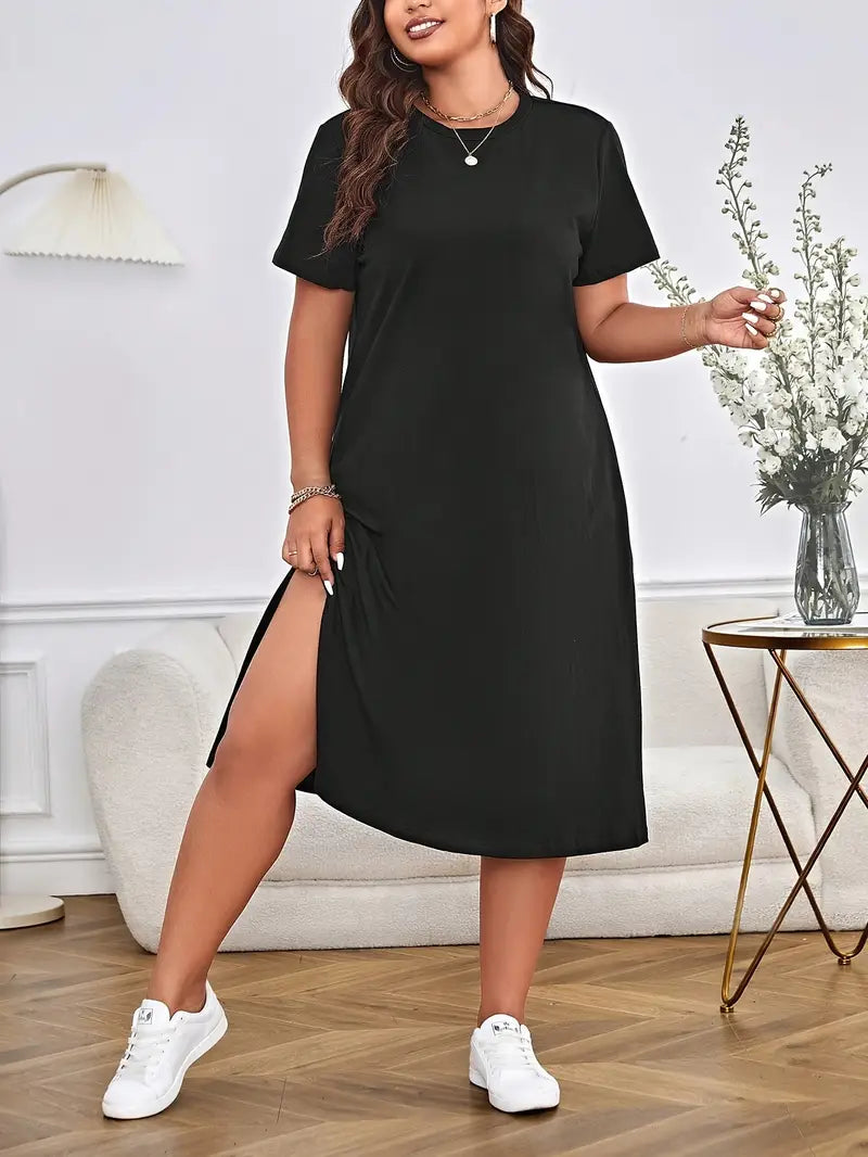 Niva Plus Size T-shirt Dress