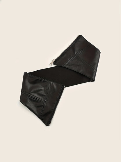 Plus Size Corset Belt with Zipper, belt, alternate view