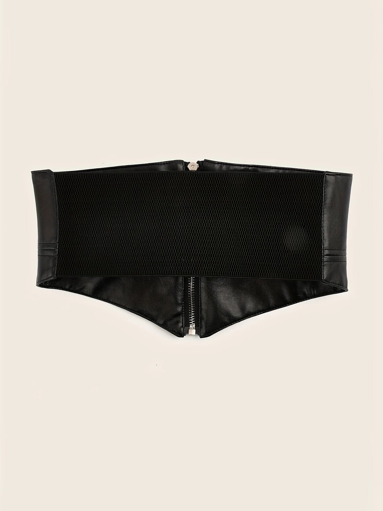 Plus Size Corset Belt with Zipper, belt, detail view