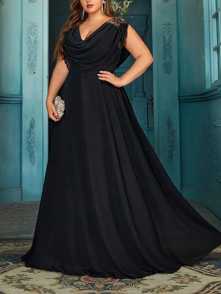 Ronnie Plus Size Evening Gown