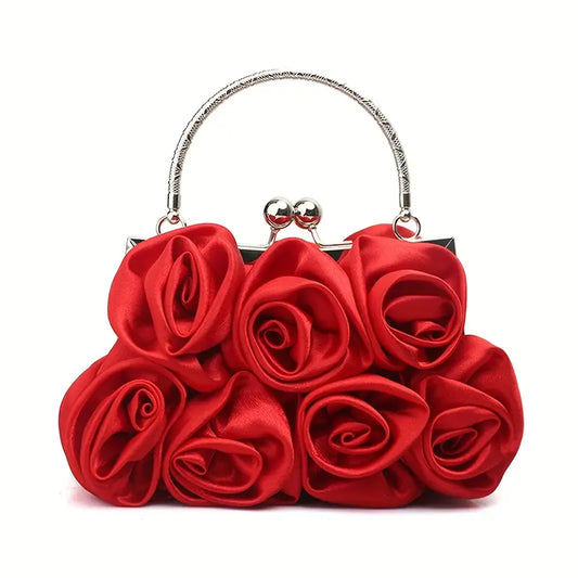 Elegant Rose Detailed Evening Purse