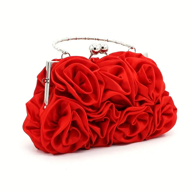 Elegant Rose Detailed Evening Purse